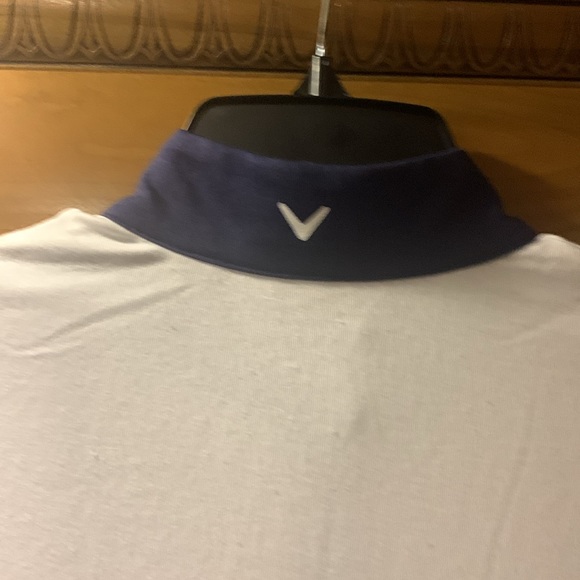 NWOT Callaway Color Block Snap Front Golf Polo with Mesh Top Detail Size Large - Picture 4 of 7